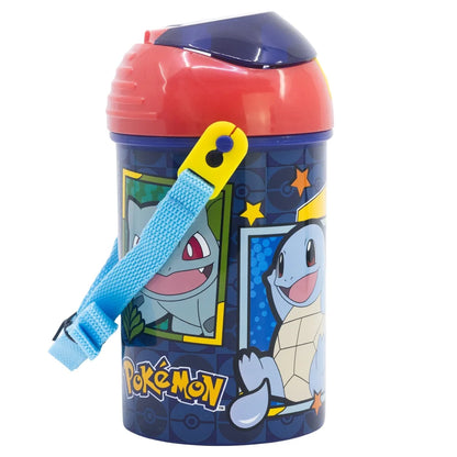 Pokemon Pikachu Wasserflasche Trinkflasche Flasche Tragegurt 450 ml - WS-Trend.de