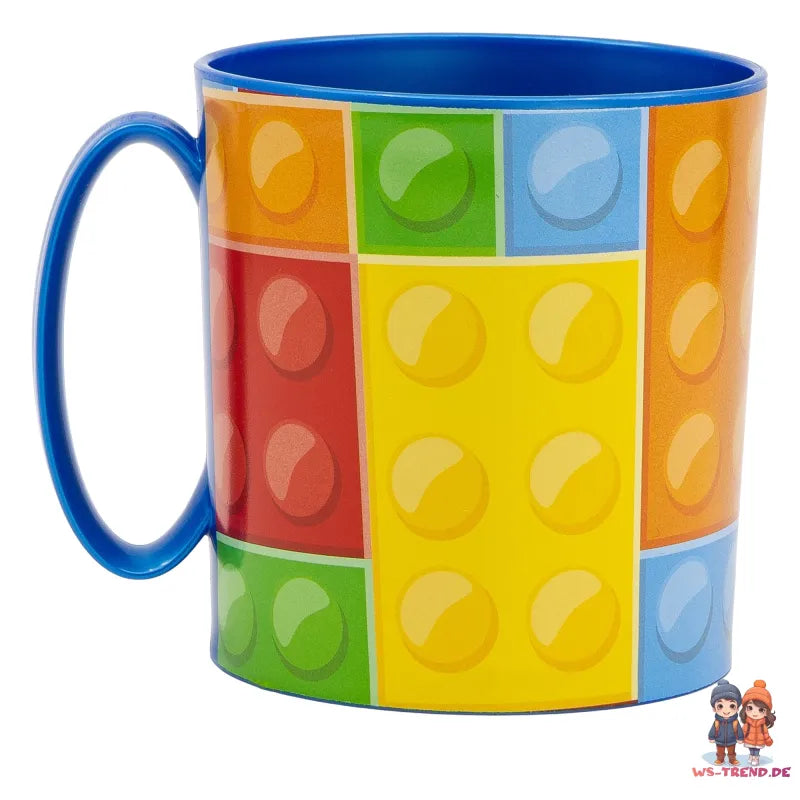 Klemmbausteine Kinder 2 teiliges Set Brotdose mit 3 Kammern plus Becher - WS-Trend.de