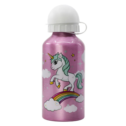 Einhorn Unicorn 2 tlg. Lunch Set Brotdose mit 3 Kammern Trinkflasche 400 ml - WS-Trend.de