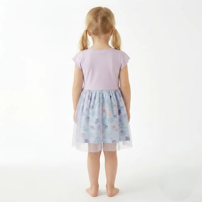 Disney Die EIskönigin Anna Elsa Kinder Mädchen Sommerkleid Kleid - WS-Trend.de
