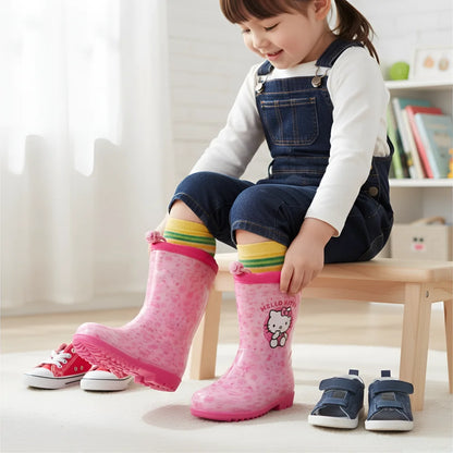 Hello Kitty Kinder Mädchen Stiefel Gummistiefel Regenstiefel - WS-Trend.de