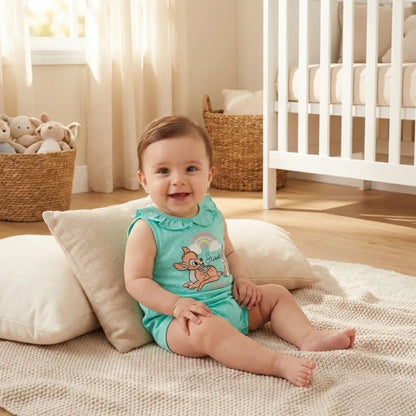 Disney Bambi Baby Kleinkind kurzarm Body Strampler - WS-Trend.de Gr. 68 - 86 Bio Baumwolle