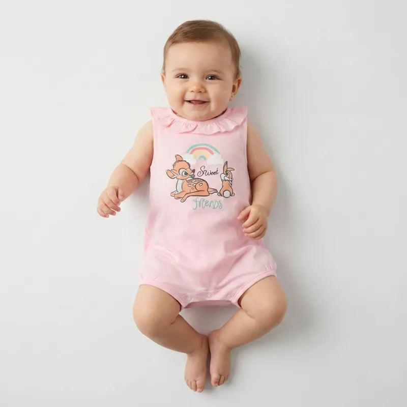 Disney Bambi Baby Kleinkind kurzarm Body Strampler - WS-Trend.de Gr. 68 - 86 Bio Baumwolle
