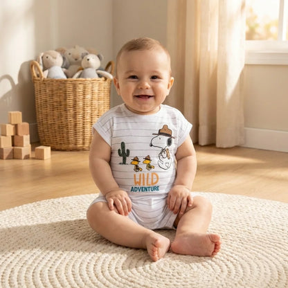 Snoopy Love Baby Kleinkind kurzarm Body Strampler - WS-Trend.de Gr. 68 - 86