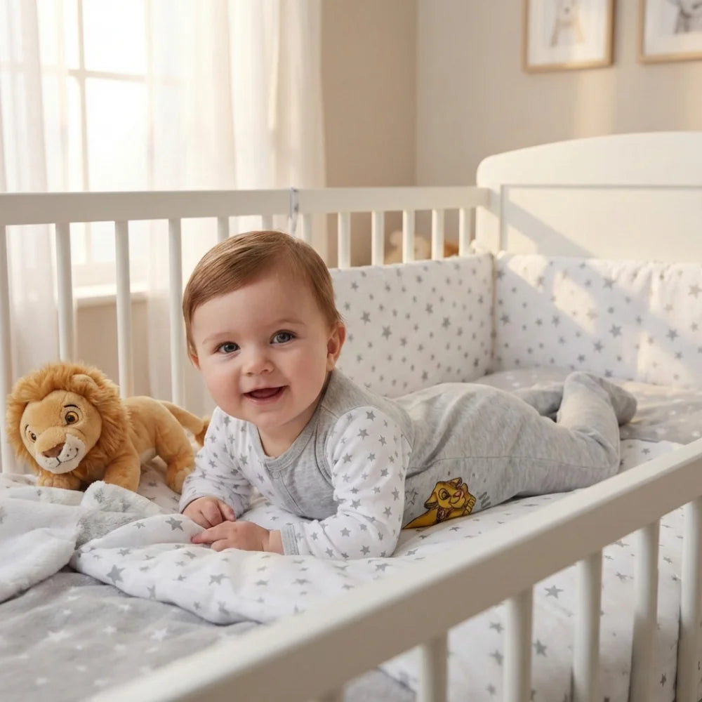 Disney König der Löwen Simba Baby Strampler Einteiler - WS-Trend.de Kleinkind kurzarm Body Gr. 68 - 92