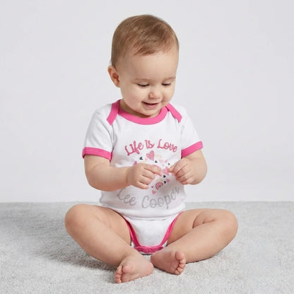 Lee Cooper 2er Set Baby Kleinkind kurzarm Body Einteiler - WS-Trend.de Gr. 56 - 92 Baumwolle