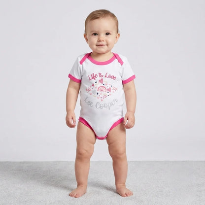 Lee Cooper 2er Set Baby Kleinkind kurzarm Body Einteiler - WS-Trend.de Gr. 56 - 92 Baumwolle