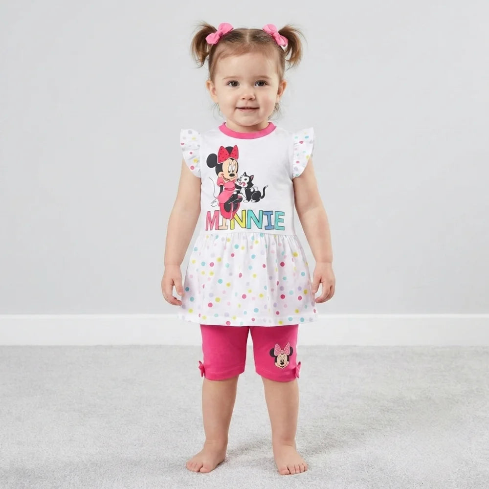 Disney Minnie Maus Baby 2 tlg Mädchen Set Kleid plus Leggings - WS-Trend.de