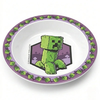 Minecraft Creeper Kinder Geschirr-Set 3 teilig Becher 350 ml Teller Schüssel - Ansicht 2