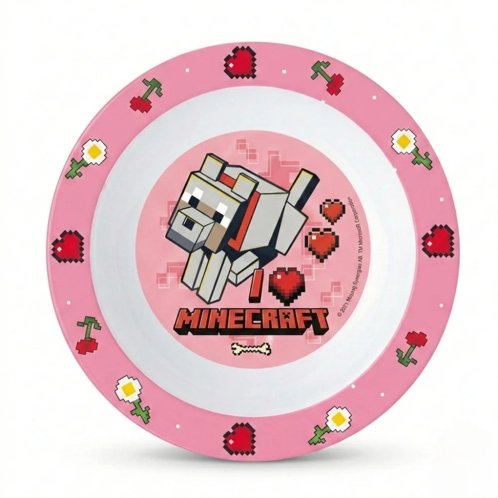 Minecraft Creeper Kinder Geschirr-Set 3 teilig Becher Teller Schüssel - WS-Trend.de