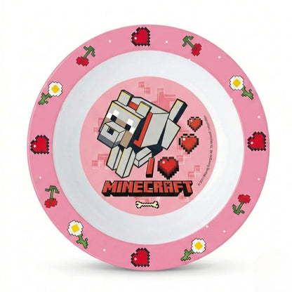 Minecraft Creeper Kinder Geschirr-Set 3 teilig Becher Teller Schüssel - WS-Trend.de