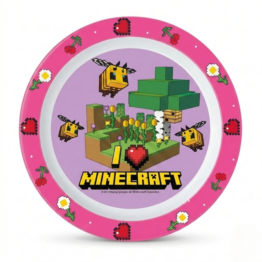 Minecraft Creeper Kinder Geschirr-Set 3 teilig Becher Teller Schüssel - WS-Trend.de