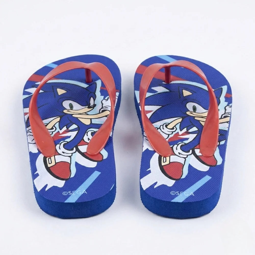 Sonic The Hedgehog Flip Flops Kinder Sandalen Zehentrenner Latschen - WS-Trend.de