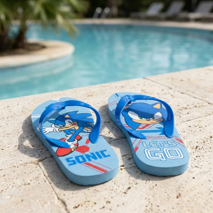 Sonic The Hedgehog Flip Flops Kinder Sandalen Zehentrenner - WS-Trend.de