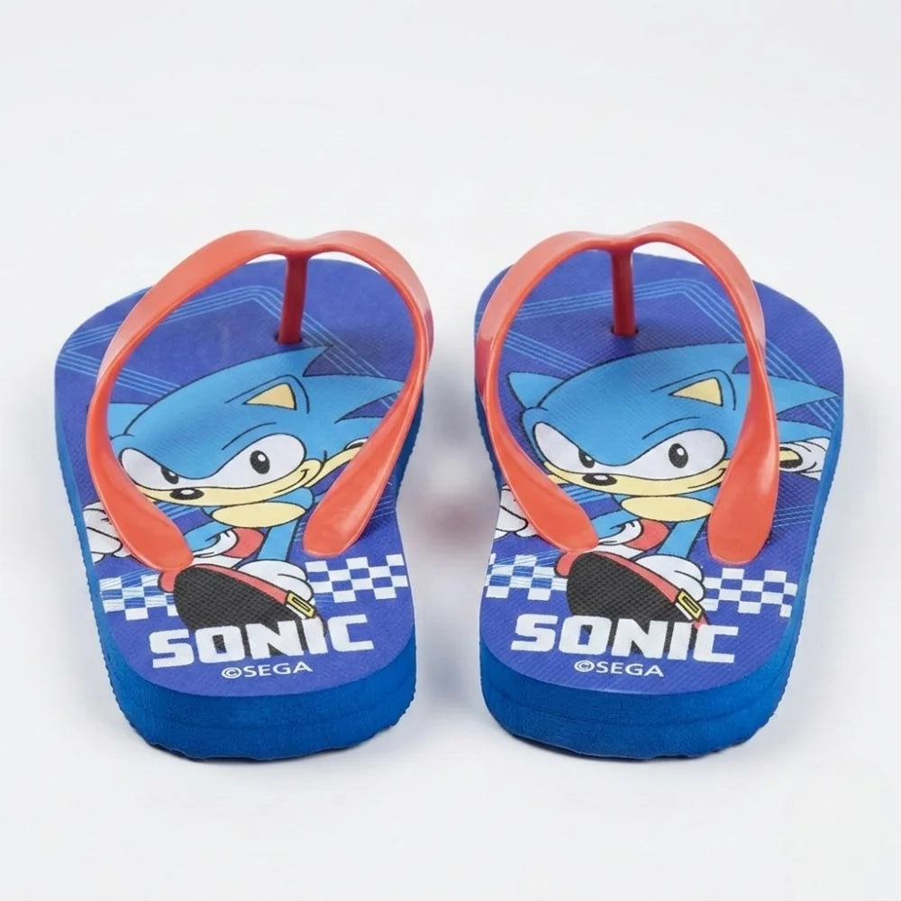 Sonic The Hedgehog Flip Flops Kinder Sandalen Zehentrenner Latschen - WS-Trend.de