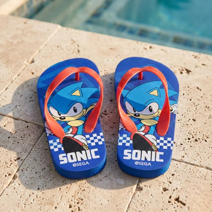 Sonic The Hedgehog Flip Flops Kinder Sandalen Zehentrenner Latschen - WS-Trend.de
