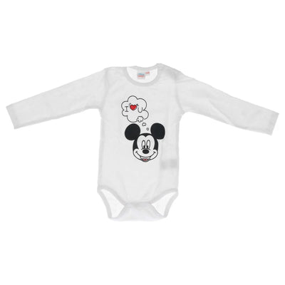 Disney Mickey Maus Baby Kleinkind langarm Body - WS-Trend.de Strampler Schlafanzug Gr. 68 - 92
