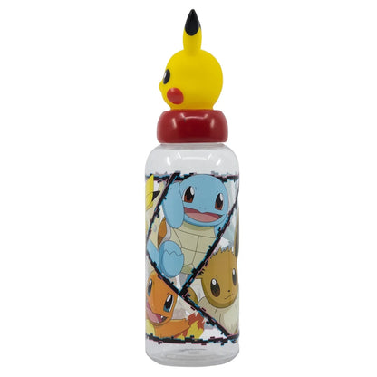 Pokemon Pikachu 3D Deckel Kinder Wasserflasche Trinkflasche - WS-Trend.de Flasche 560 ml