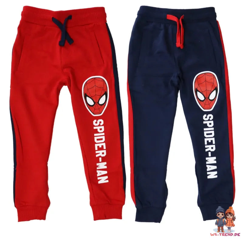 Marvel Spiderman Kinder Jogginghose Sporthose - WS-Trend.de Jungen Hose 104-134 Blau Grau