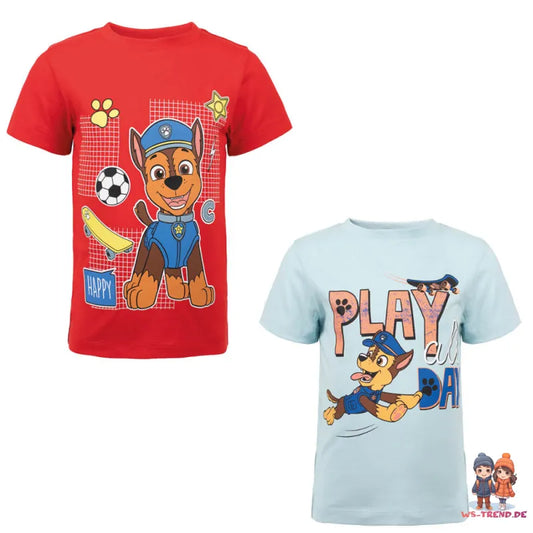 Paw Patrol Chase Kinder Jungen kurzarm T-Shirt Shirt - WS-Trend.de