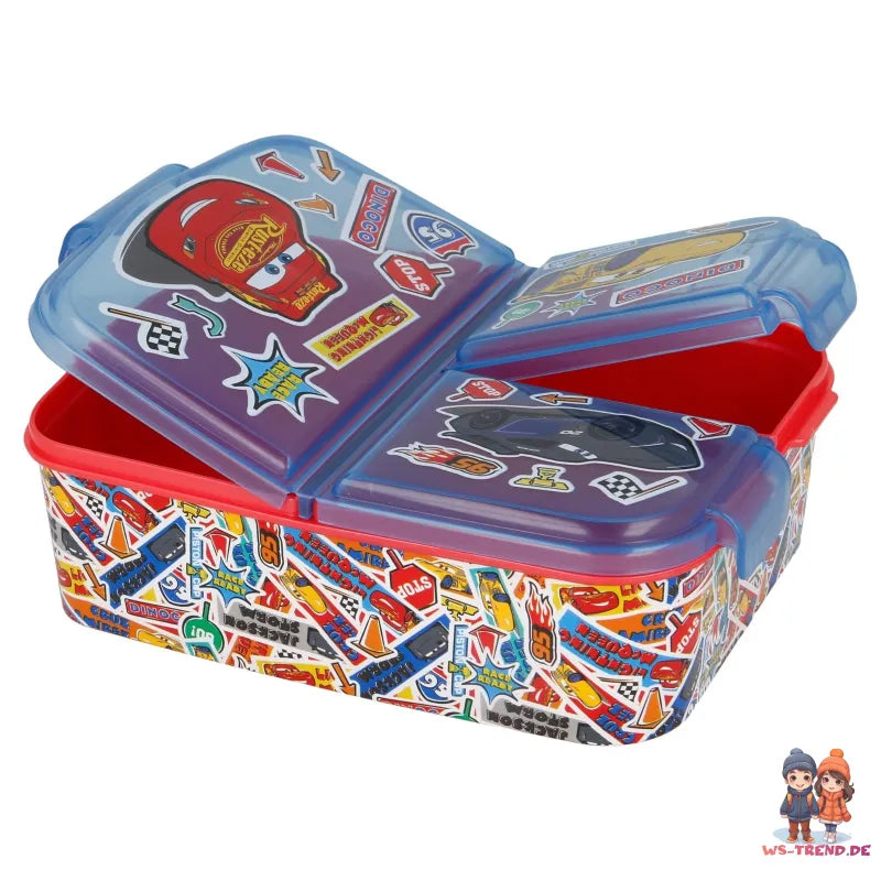 Disney Cars Lightning McQueen 2 teiliges Lunch Set - Brotdose - Trinkflasche - WS-Trend.de
