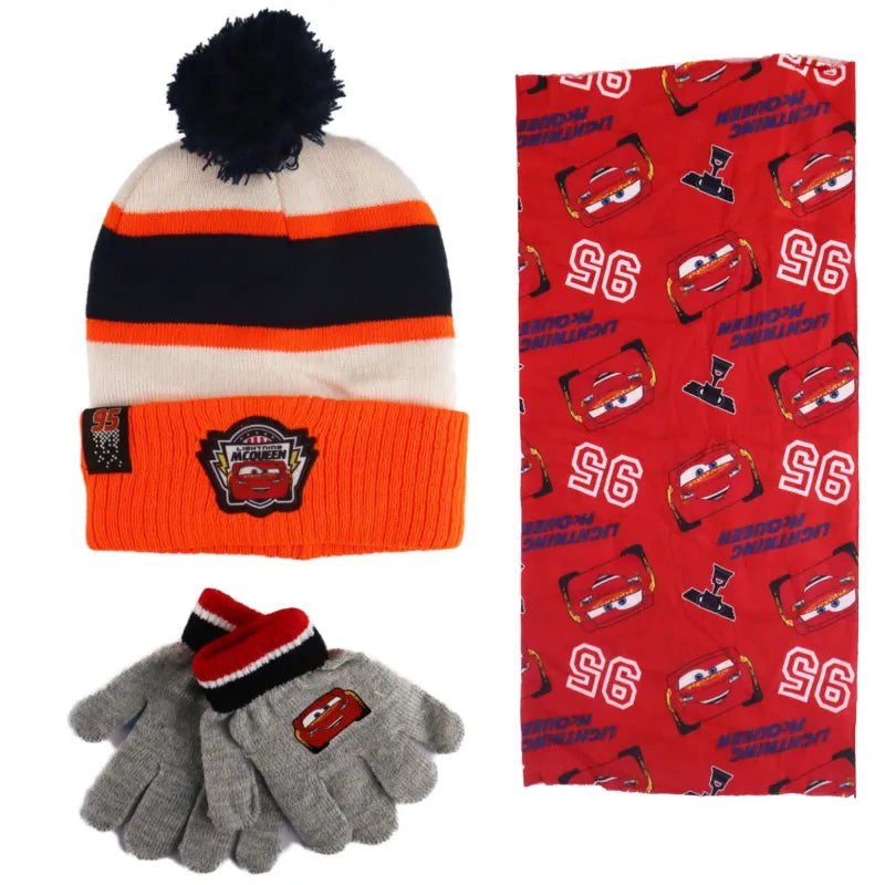 Disney Cars Lightning McQueen Kinder Herbst Wintermütze Loop plus Handschuhe - WS-Trend.de