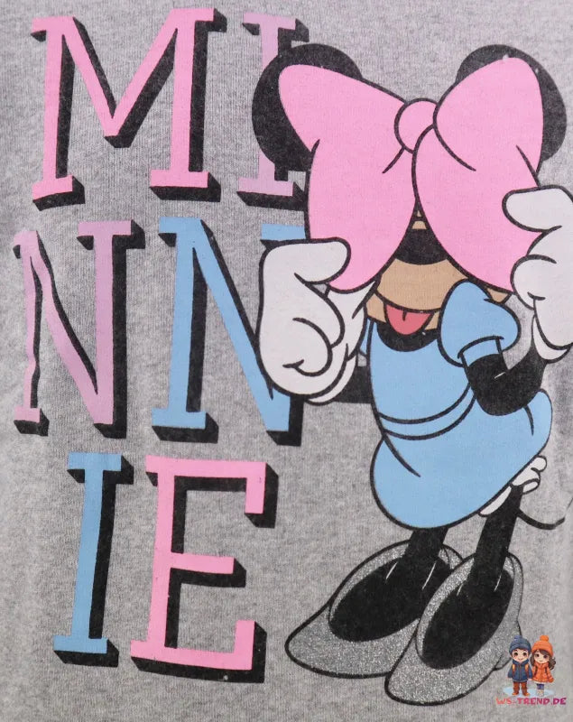 Disney Minnie Maus Mädchen Kinder Pullover Sweater Pulli - WS-Trend.de Velour Gr. 104 - 134
