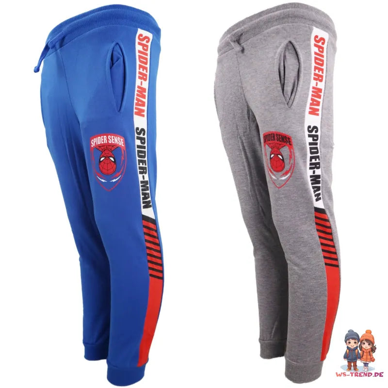 Marvel Spiderman Kinder Jogginghose Sporthose - WS-Trend.de Jungen Hose 104-134 Blau Schwarz