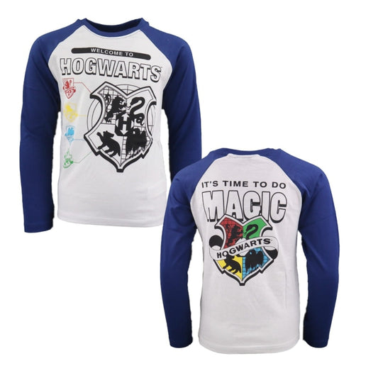 Harry Potter Hogwarts langarm T-Shirt - WS-Trend.de Kinder Shirt 134 - 164 Baumwolle