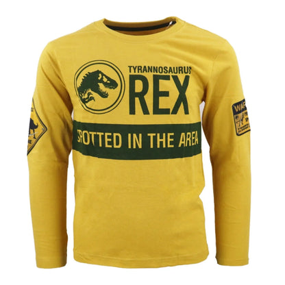 Jurassic World Kinder Jugend langarm T-Shirt - WS-Trend.de T-Rex Jungen Shirt Gr. 134-164 Dinosaurier