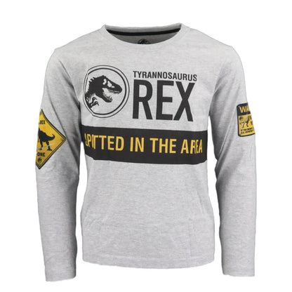 Jurassic World Kinder Jugend langarm T-Shirt - WS-Trend.de T-Rex Jungen Shirt Gr. 134-164 Dinosaurier