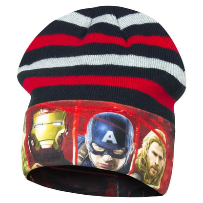Marvel Avengers - Kinder Jugend Wintermütze - WS-Trend.de der Film Herbst Gr. 52 54 Schwarz Rot