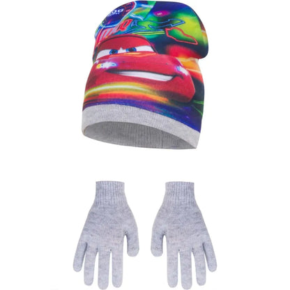 Disney Cars Lightning McQueen Kinder Wintermütze plus Handschuhe - WS-Trend.de Gr. 52 54