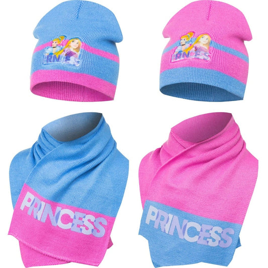 Disney Prinzessinnen Kinder Herbst Wintermütze plus Schal - WS-Trend.de Princess Rapunzel Cinderella mit 48 51