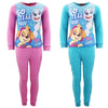 Paw Patrol Mädchen Kinder Fleece Schlafanzug Pyjama lang
