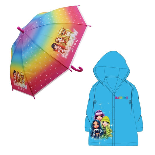 Rainbow High Kinder Regenschirm plus Poncho - WS-Trend.de Regenponcho Schirm D 75cm