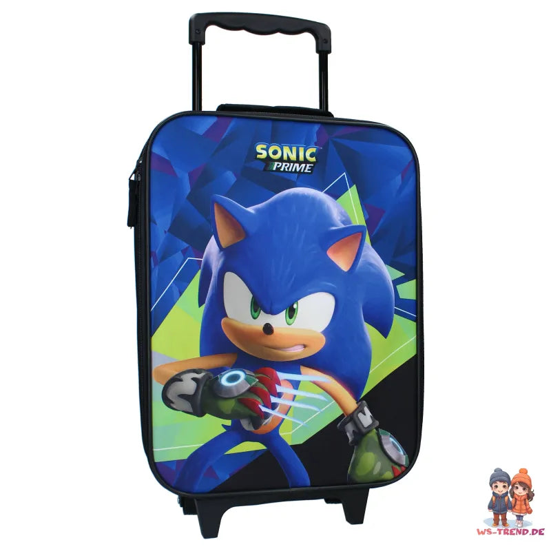 Sonic Prime Kinder 2tlg Set Trolley Kinderkoffer plus Strandtuch 70x140 cm - WS-Trend.de