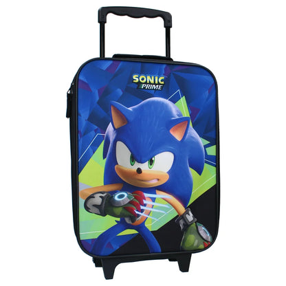 Sonic Prime Kinder 2tlg Set Trolley Kinderkoffer plus Strandtuch 70x140 cm - WS-Trend.de