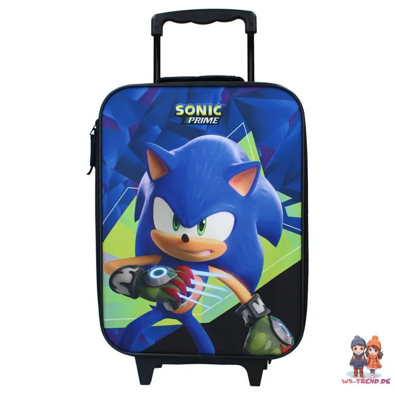 Sonic Prime Kinder 2tlg Set Trolley Kinderkoffer plus Strandtuch 70x140 cm - WS-Trend.de