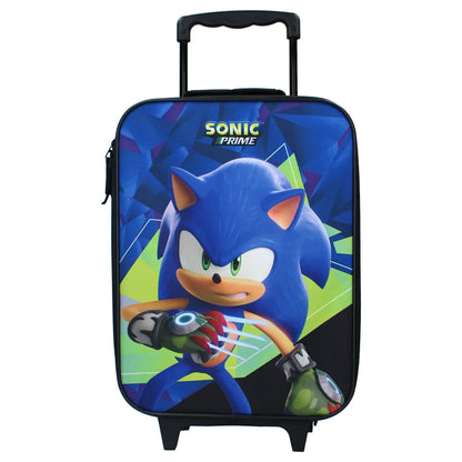 Sonic Prime Kinder 2tlg Set Trolley Kinderkoffer plus Strandtuch 70x140 cm - WS-Trend.de