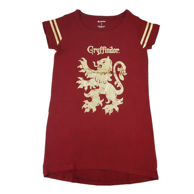 Harry Potter Hogwarts Gryffindor Damen kurzarm Schlafshirt - Ansicht 2