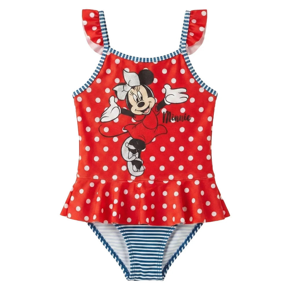 Disney Minnie Maus Kinder Badeanzug - WS-Trend.de Red Black für Mädchen 104-134