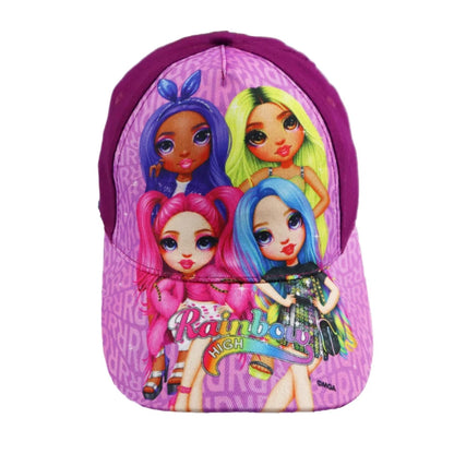 Rainbow High Girls - Kinder Mädchen Basecap - WS-Trend.de - Baseball Kappe Mütze 52 54