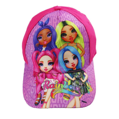 Rainbow High Girls - Kinder Mädchen Basecap - WS-Trend.de - Baseball Kappe Mütze 52 54