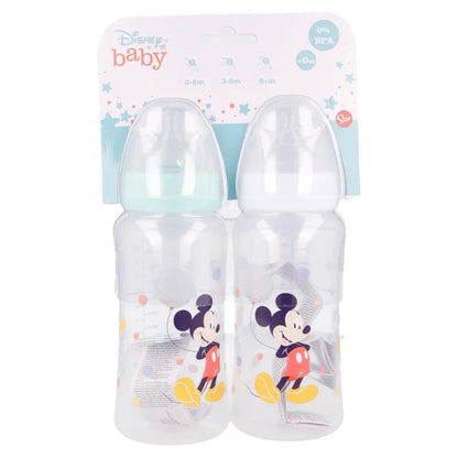 Disney Baby Mickey Maus 2er Set Milchflasche Babyfläschchen ab Monate - WS-Trend.de