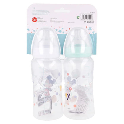 Disney Baby Mickey Maus 2er Set Milchflasche Babyfläschchen ab Monate - WS-Trend.de