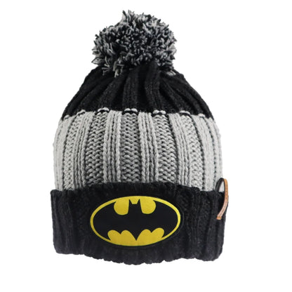 DC Comics Batman Kinder Wintermütze Bommelmütze Handschuhe - WS-Trend.de Gr. 52 54