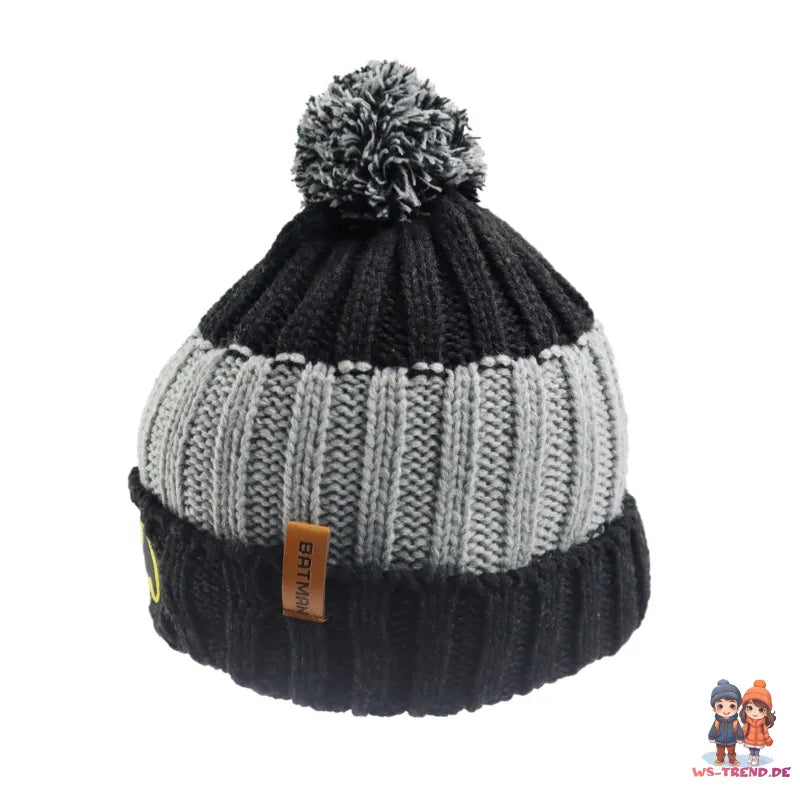 Batman DC Comics Kinder 2tlg Set Herbst Wintermütze plus Snood - WS-Trend.de Gr. 52 54