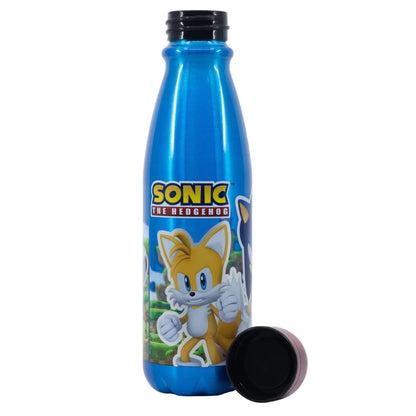 Sonic the Hedgehog 2 tlg. Lunch Set Brotdose mit 3 Kammern XL Alu-Trinkflasche 600 ml - WS-Trend.de