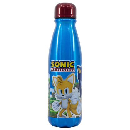 Sonic the Hedgehog 2 tlg. Lunch Set Brotdose mit 3 Kammern XL Alu-Trinkflasche 600 ml - WS-Trend.de